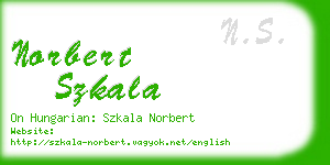 norbert szkala business card